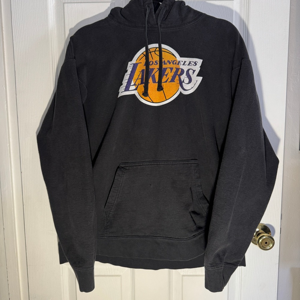 Fanatics Lakers Hoodie Mens XL Black Anthony Davis 3 Los Angeles Pullover Logo